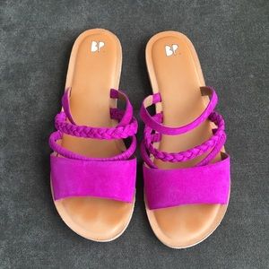 BP Hot Purple slide sandals